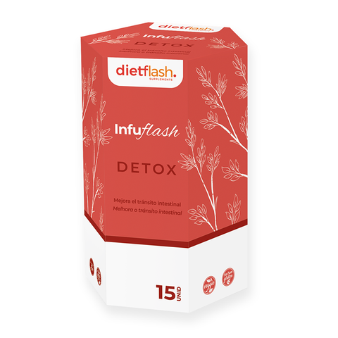 Infusión Detox Tea DietFlash con plantas digestivas y depurativas