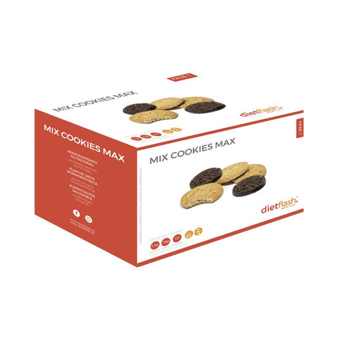 MIX COOKIES MAX Dietflash | Pack 20 unidades para picar mejor