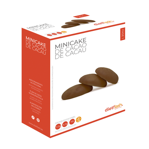 Mini Cake de cacao DietFlash Fase 1 bajo en hidratos