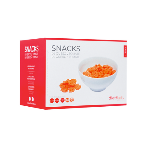 Snack proteico sabor queso y tomate DietFlash – Bajo en carbohidratos, ideal para dieta keto