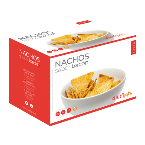 Nachos de bacon DietFlash – Aperitivo bajo en carbohidratos y alto en proteínas apto para Fase 1