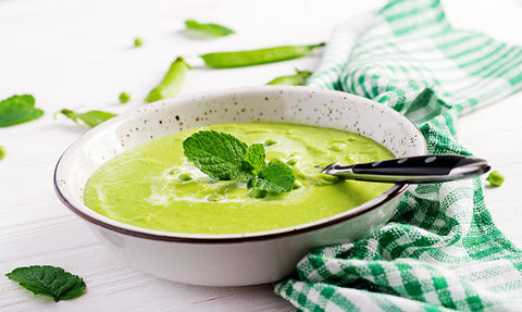 VICHYSSOISE CON CREMA DE GUISANTES