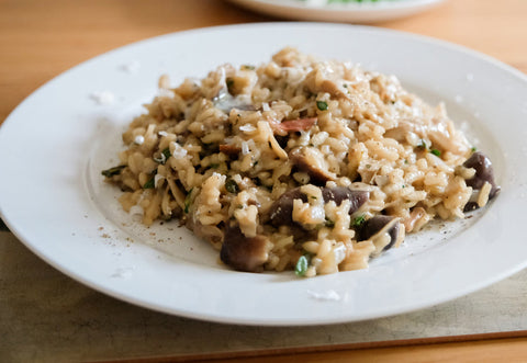 RISOTTO DE ACELGAS Y CHAMPIÑONES