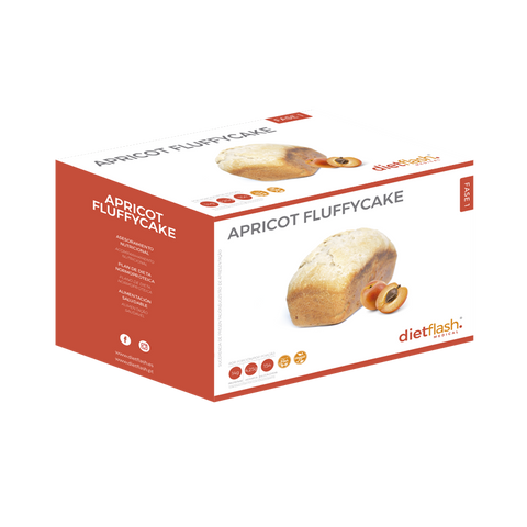 Apricot Fluffy cake Dietflash alto en proteína