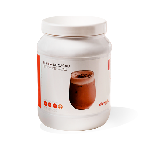 Bebida de cacao DietFlash Low Cost 450g, alta en proteínas, baja en calorías e hidratos, ideal para dieta keto o normoproteica desde Fase 1
