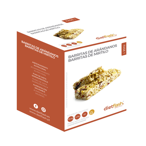 Barritas de arándanos Dietflash | Snack proteico para adelgazar