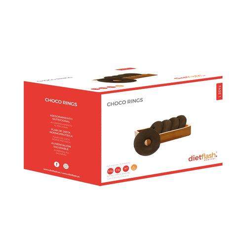 Choco Rings DietFlash, galletas proteicas con chocolate con leche, Fase 1