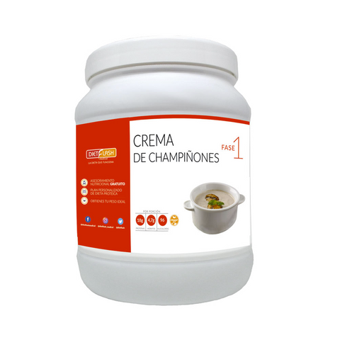 Crema de champiñones DietFlash formato ahorro – alta en proteínas y baja en hidratos
