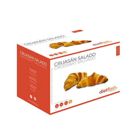Cruasán salado DietFlash bajo en carbohidratos y rico en proteínas – Apto para Fase 1
