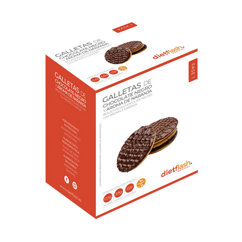 Galletas DietFlash de chocolate negro con aroma de naranja – Aptas desde Fase 1