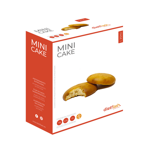 Mini Cake DietFlash, pastelito proteico bajo en grasas, Fase 1