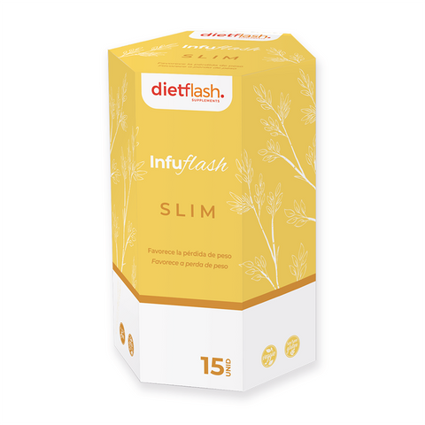 Slim Tea Infuflash – Infusión natural para perder peso con té rojo y hierbas detox
