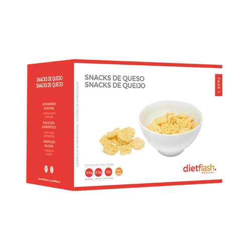 Snack proteico de queso DietFlash – Cero carbohidratos, ideal para Fase 1 y dieta cetogénica
