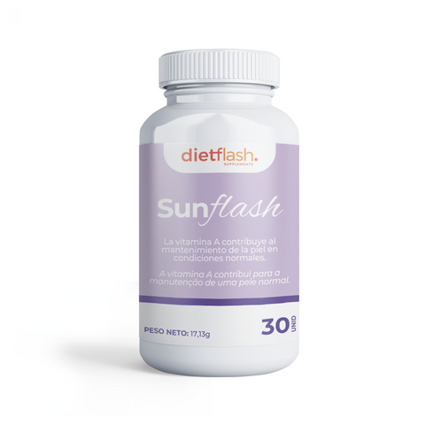 SunFlash DietFlash – Complemento para potenciar la melanina y proteger la piel
