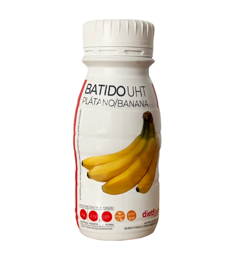 BATIDO DE BANANA UHT – Nutrição eficaz com verdadeiro sabor a banana