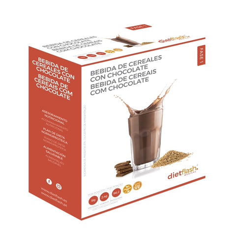 Bebida de Cereales con Chocolate Dietflash | Dieta normoproteica
