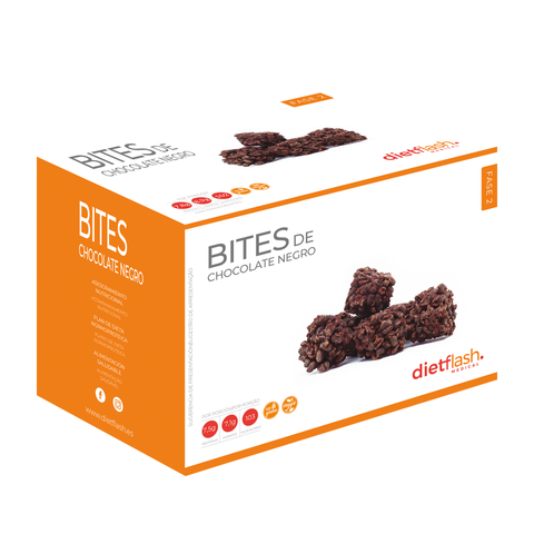 Bites de chocolate negro DietFlash snack saludable Fase 2