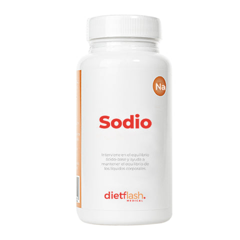 Dietmineral Sodio DietFlash – Cápsulas de cloruro sódico para equilibrio electrolítico
