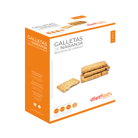 Galletas de naranja DietFlash – Snack Fase 2 bajo en calorías
