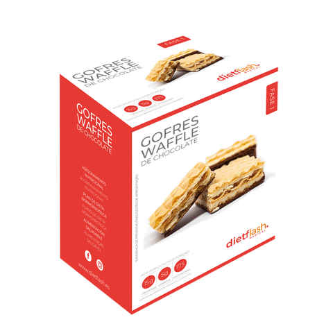 Gofres de chocolate DietFlash – Snack bajo en hidratos y rico en proteínas
