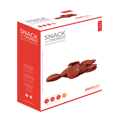 Snack de chorizo DietFlash – Proteico y bajo en carbohidratos apto desde Fase 1
